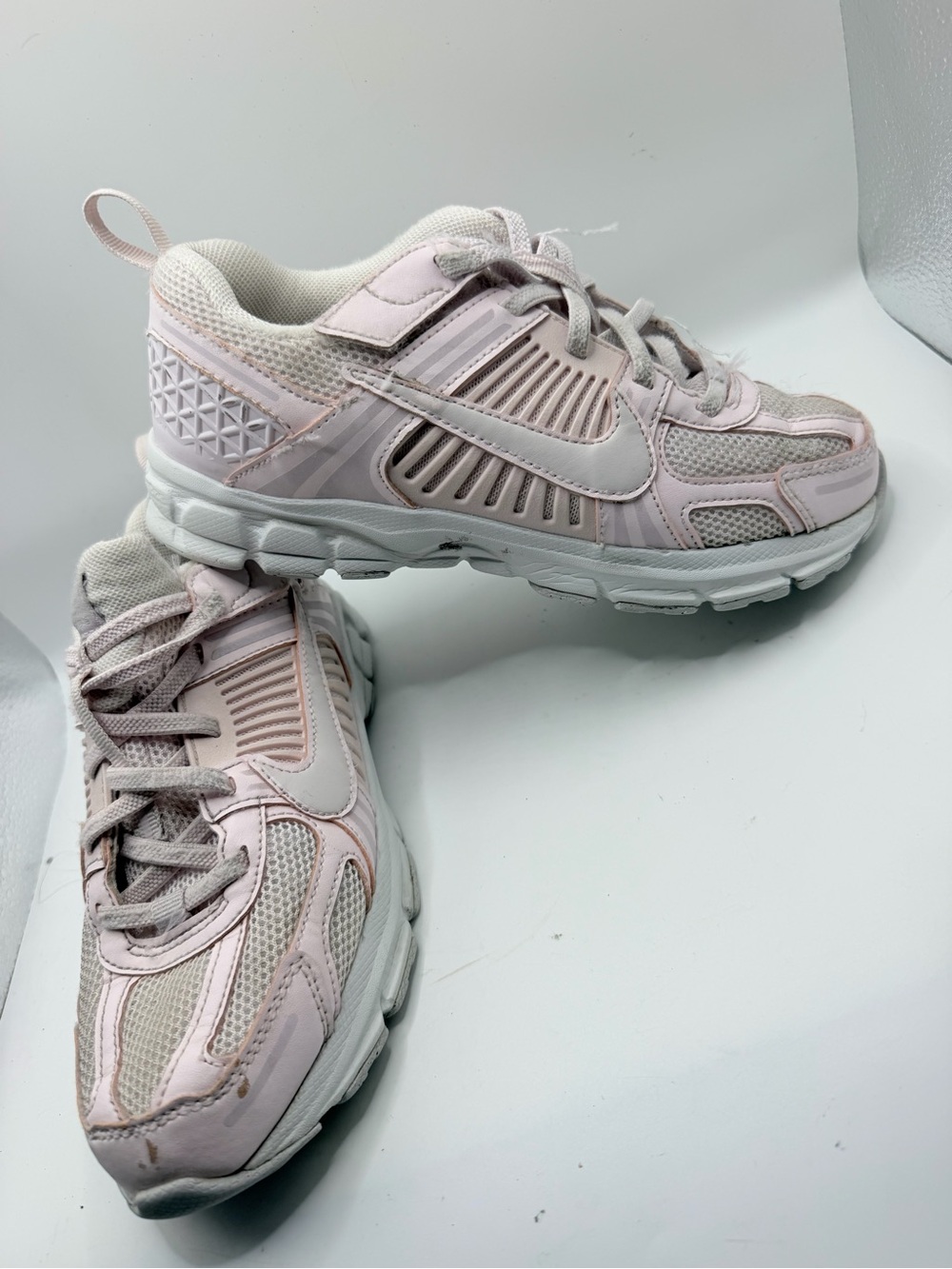 Nike kids Light Pink Mesh & Leather Sneakers
